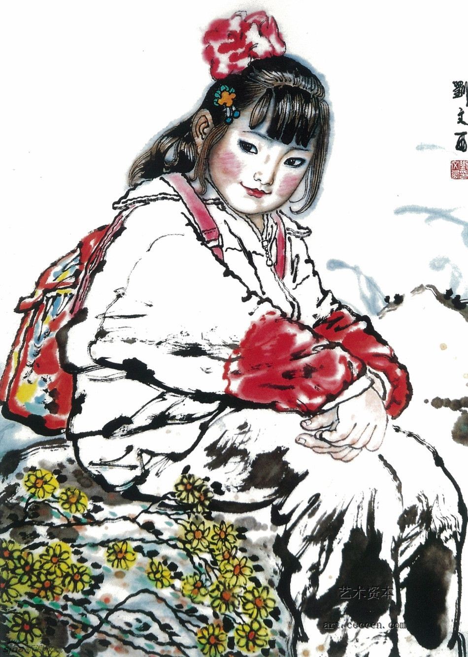 艳艳 136cm×68cm 2005年(1)